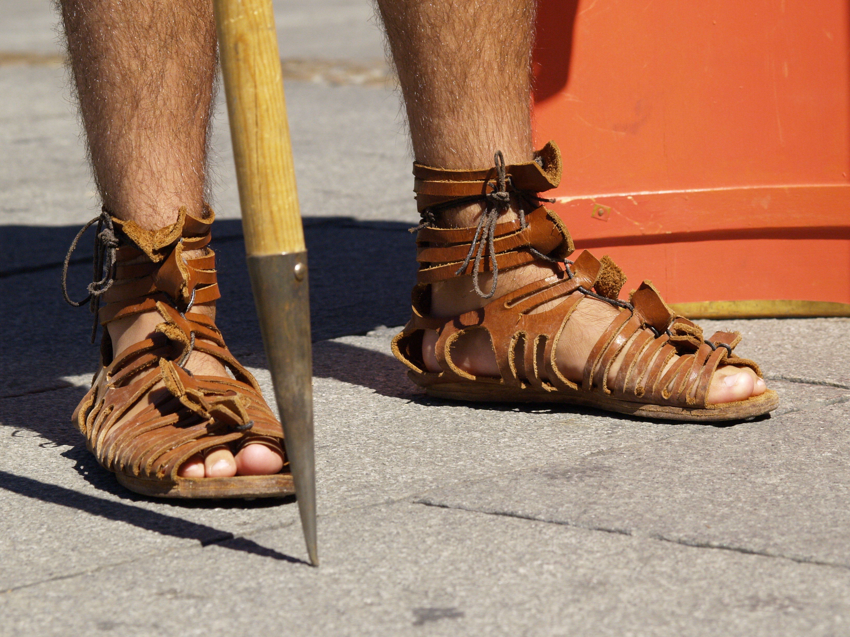 Ancient roman store soldier shoes